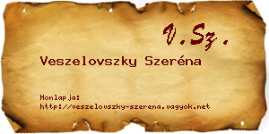Veszelovszky Szeréna névjegykártya
